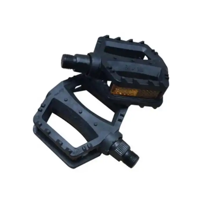 PEDAL ÇOCUK BİSİKLETİ 20 JANT İÇİN PLASTİK BİLYASIZ  REFLEKTÖRLÜ ÇİFT SİYAH