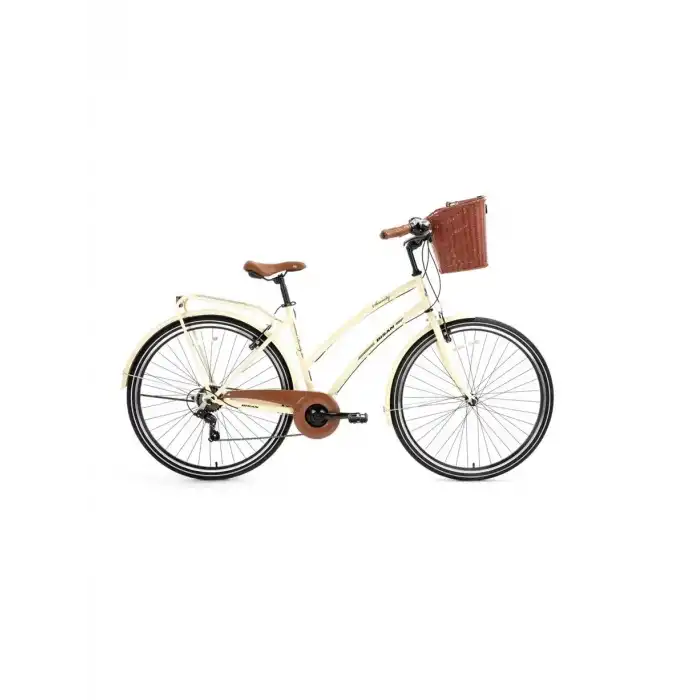 BİSAN SERENITY KADIN ŞEHİR BİSİKLETİ 48CM V 28 JANT NEX.3 VİTES KREM SİYAH
