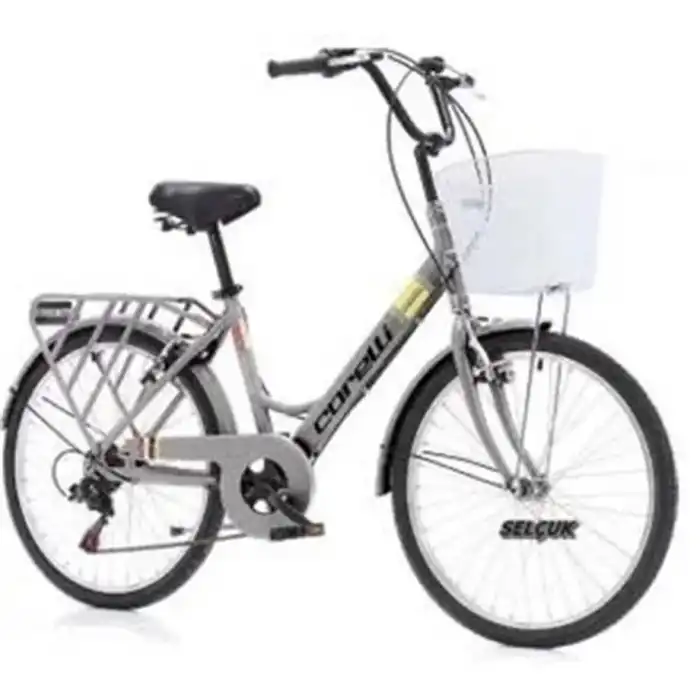 CORELLİ SQUAB KADIN ŞEHİR BİSİKLETİ 408H V 24 JANT 6 VİTES ANTRASİT GRİ