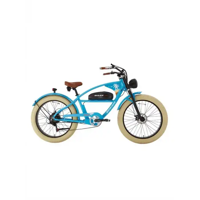 BİSAN RIDER ELEKTRİKLİ BİSİKLET 46CM MD 26 JANT 7 VİTES GÖK MAVİ TURUNCU