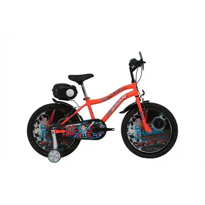 BİSAN NIKO ERKEK ÇOCUK BİSİKLETİ 30CM V 20 JANT NEON TURUNCU MAVİ