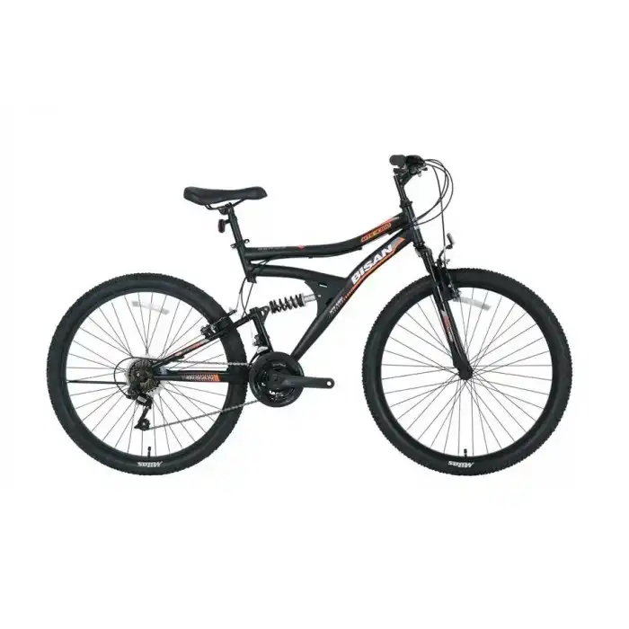 BİSAN MTS 4300 AMS.ERKEK DAĞ BİSİKLETİ 40CM V 24 JANT 21 VİTES MAT SİYAH TURUNCU