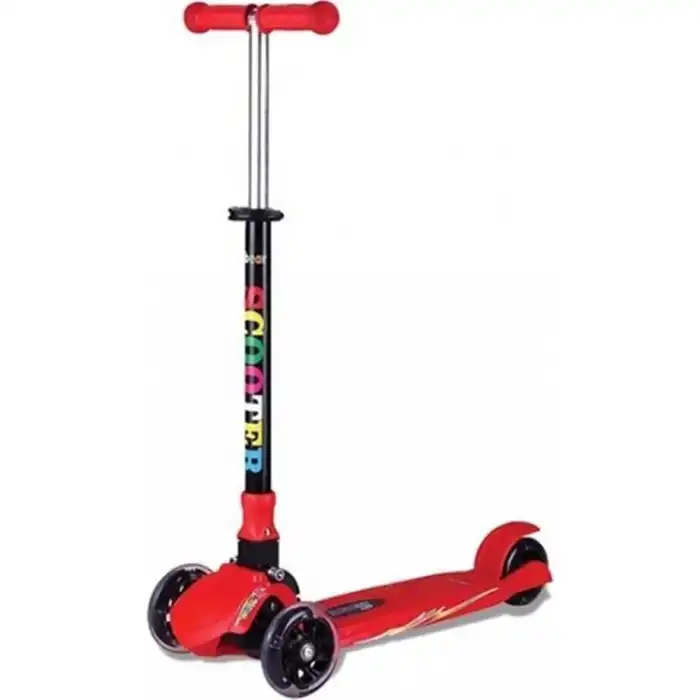 BABYHOPE JY-H01 POWER SCOOTER IŞIKLI 3 TEKER KIRMIZI