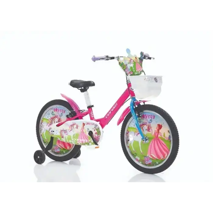 CORELLİ LOVELY KIZ ÇOCUK BİSİKLETİ V 20 JANT PEMBE KIRMIZI