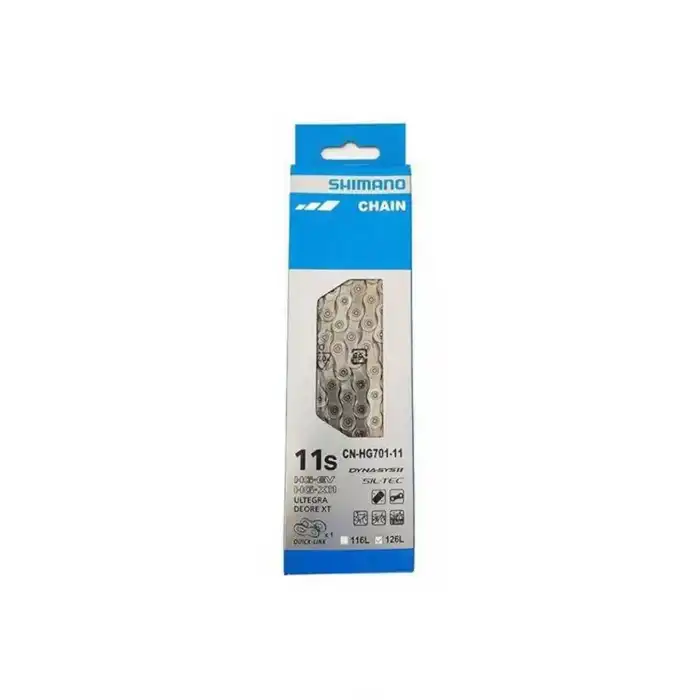 SHIMANO CN-HG701-11 BİSİKLET ZİNCİRİ 126 BAKLA W/Q-LİNK 11 VİTES GÜMÜŞ
