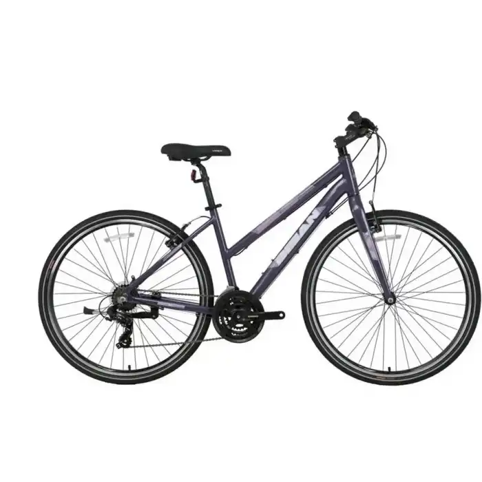BİSAN GUIDA KADIN ŞEHİR BİSİKLETİ 45CM V 28 JANT 21 VİTES METALİK GRİ MAVİ BEYAZ