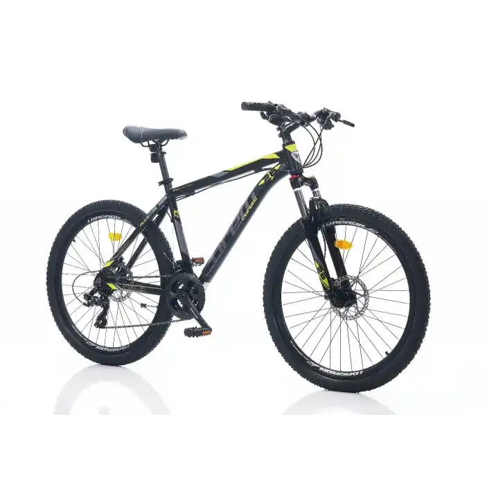 CORELLİ FELİX 1.0 ERKEK DAĞ BİSİKLETİ 381H HD 26 JANT 21 VİTES SİYAH SARI GRİ