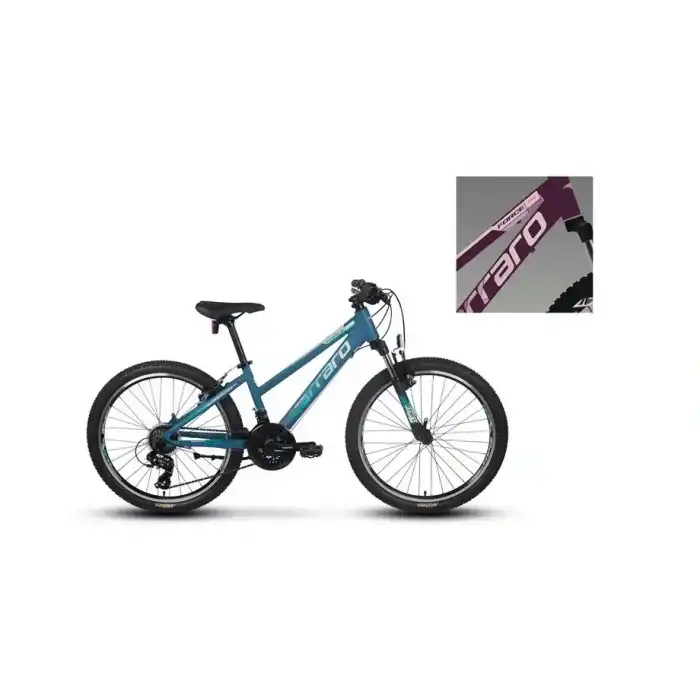 CARRARO FORCE 401 KADIN DAĞ BİSİKLETİ 325H V 24 JANT 21 VİTES MAT MÜRDÜM PEMBE