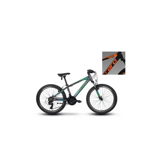 CARRARO FORCE 400 ERKEK DAĞ BİSİKLETİ 325H V 24 JANT 21 VİTES ANTRASİT TURUNCU BEYAZ