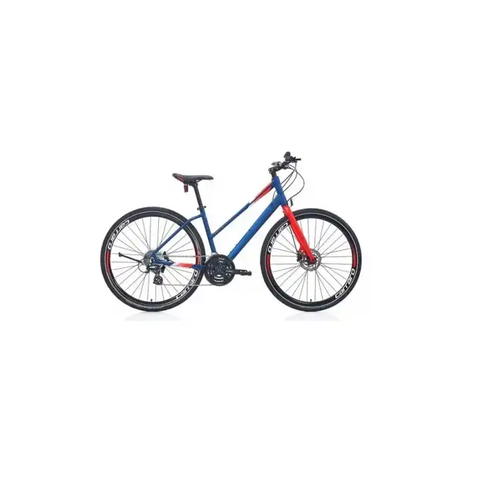 CARRARO SPORTIVE 325 KADIN ŞEHİR BİSİKLETİ 400H HD 28 JANT 24 VİTES MAT LACİVERT NAR ÇİÇEĞİ