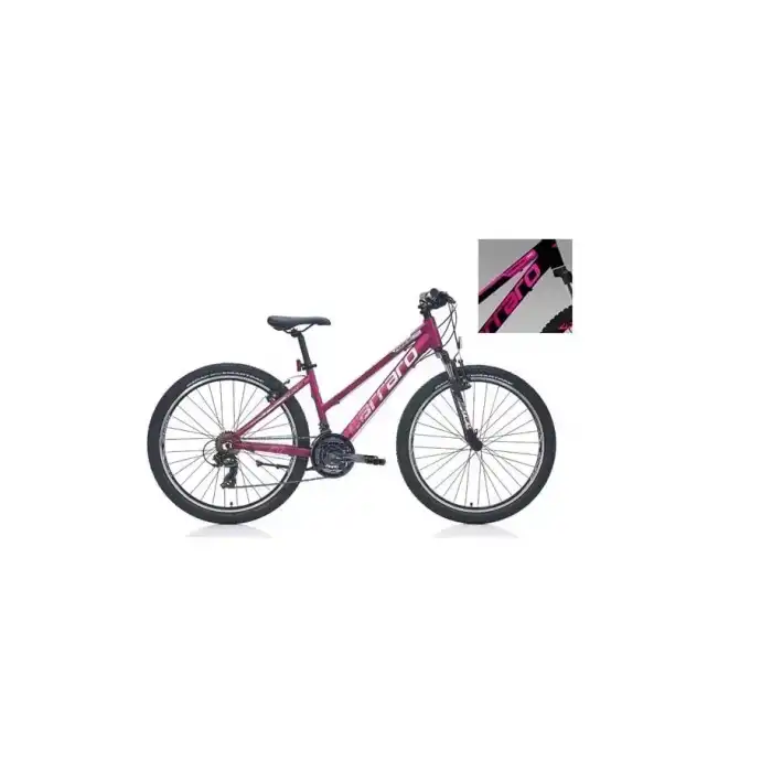 CARRARO FORCE 601 KADIN DAĞ BİSİKLETİ 380H V 26 JANT 21 VİTES MAT SİYAH FUŞYA BEYAZ