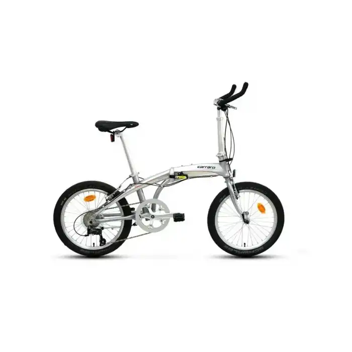 CARRARO FLEXI ARGENTO KATLANIR BİSİKLET 320H V 20 JANT 9 VİTES  GÜMÜŞ KROM KIRMIZI