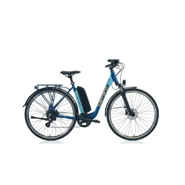 CARRARO E-LINE eCOMFORT 2.1 UNISEX ŞEHİR BİSİKLETİ 520H HD 28 JANT 7 VİTES MAT NAVY MAVİ-TURUNCU