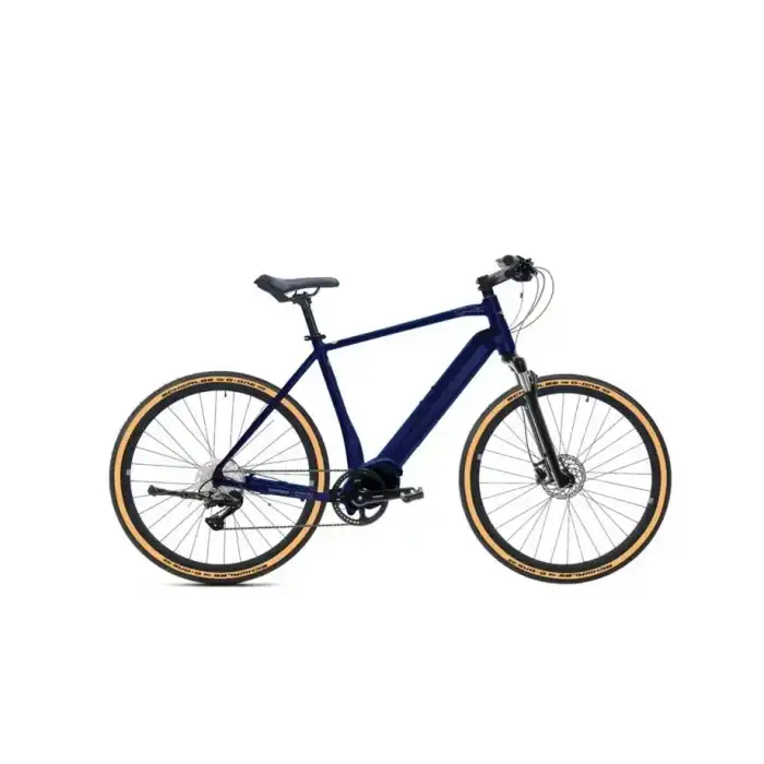 CARRARO e-SPORTIVE X ERKEK ŞEHİR BİSİKLETİ 520H HD 28 JANT 10 VİTES LACİVERT AÇIK TURUNCU GÜMÜŞ