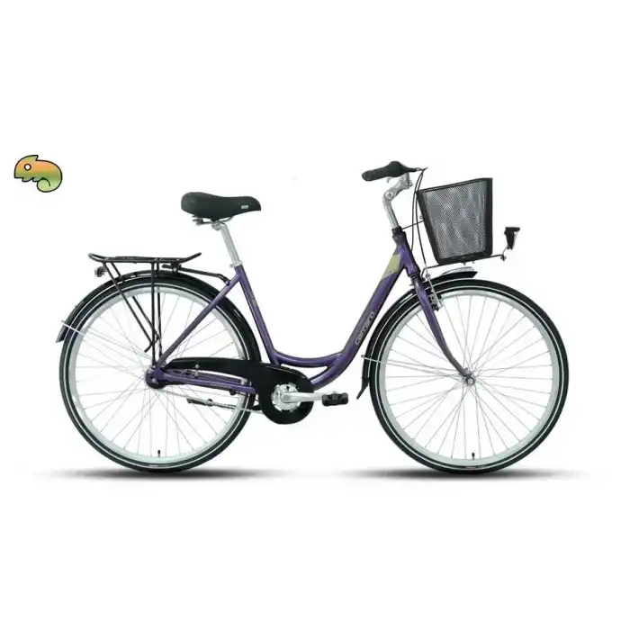 CARRARO TIFFANY 7.0 KADIN ŞEHİR BİSİKLETİ 500H KONTRA FREN 28 JANT NEX-7-V YEŞİL MOR BUKALEMUN HARDAL