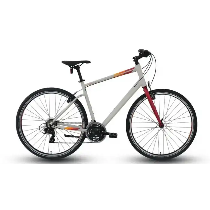 CARRARO SPORTIVE 321 ERKEK ŞEHİR BİSİKLETİ 480H V 28 JANT 21 VİTES MAT GRİ KIRMIZI TURUNCU