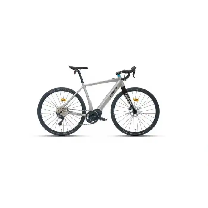 CARRARO GRAVEL GE 5.0 ELEKTRİKLİ BİSİKLET 580H HD 28 JANT 11 VİTES MAT GÜMÜŞ SİYAH MAVİ