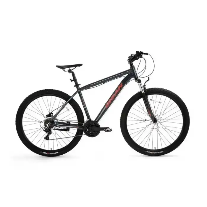 BİSAN ATLAS ERKEK DAĞ BİSİKLETİ 48CM V 27.5 JANT 21 VİTES PARLAK GRİ KIRMIZI