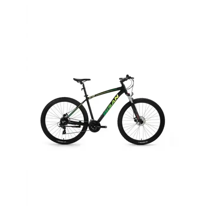 BİSAN MTX 7200 ERKEK DAĞ BİSİKLETİ 48CM MD 29 JANT 24 VİTES MAT SİYAH YEŞİL
