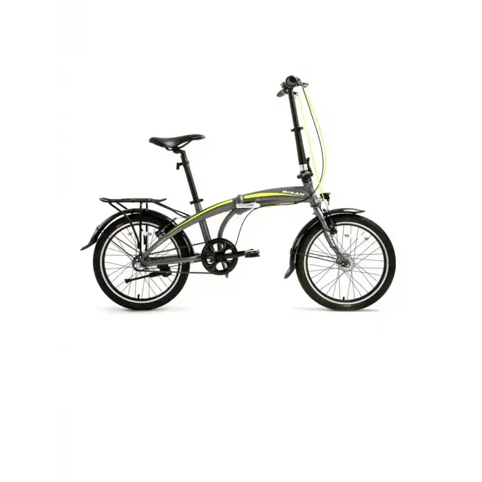 BİSAN FX 3500-NX3 KATLANIR BİSİKLET 32CM V 20 JANT NEX.3 VİTES METALİK GRİ SARI