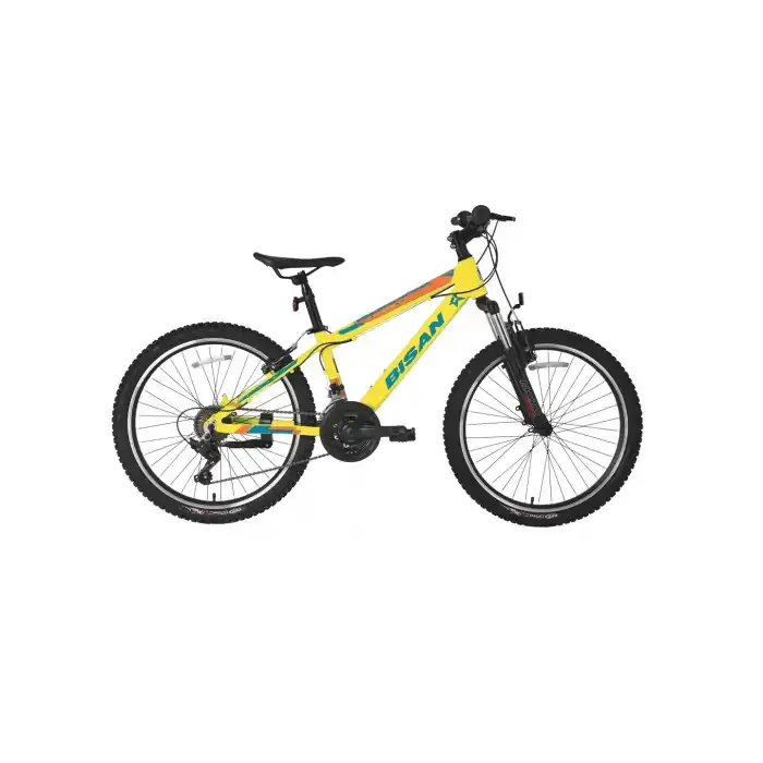 BİSAN KDX 2900-V ERKEK DAĞ BİSİKLETİ 30CM V 24 JANT 21 VİTES CAT SARI MAVİ TURUNCU