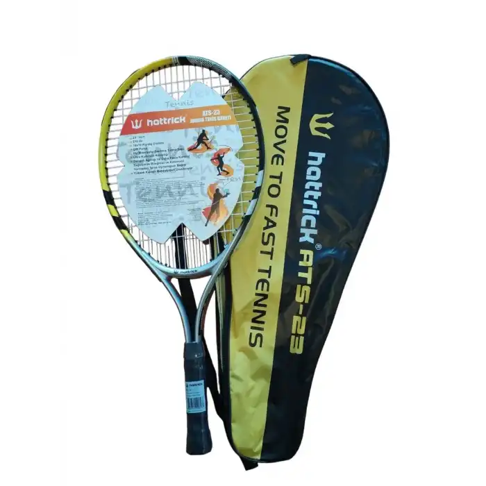 HATTRICK ATS23 JUNIOR TENİS RAKETİ 23 INCH 215GR SARI SİYAH