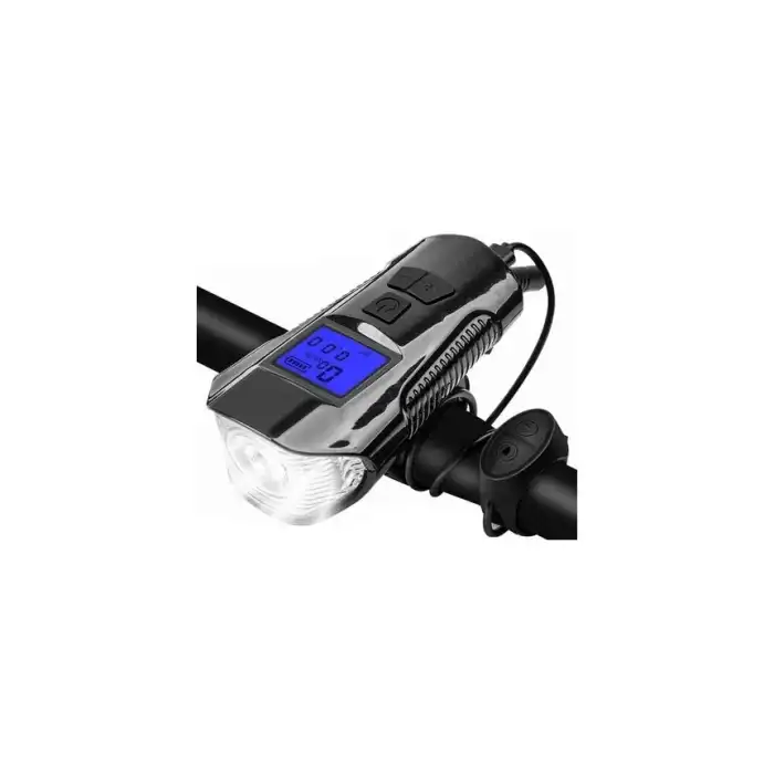 FORTE GT XBYC 6029 FY-317 BİSİKLET KİLOMETRE SAATİ ÖN LAMBA USB SİYAH