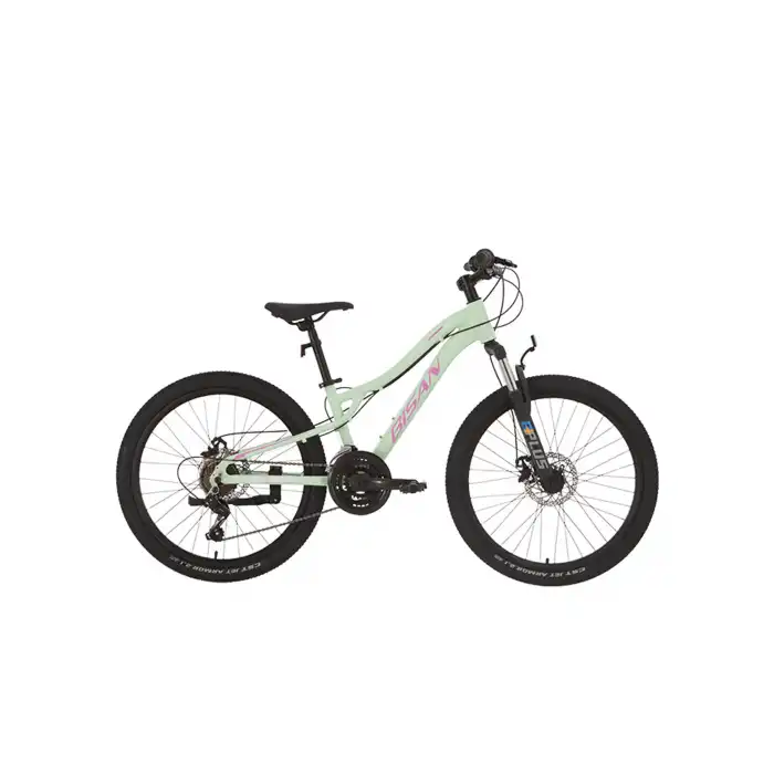 BİSAN KDX 2800-D KADIN DAĞ BİSİKLETİ 30CM MD 24 JANT 21 VİTES MİNT YEŞİL PEMBE BEYAZ