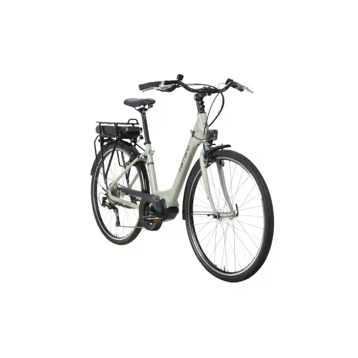 CARRARO E-POWER KADIN ŞEHİR BİSİKLETİ 450H V 28 JANT 8 VİTES MAT ADAÇAYI KOYU YEŞİL