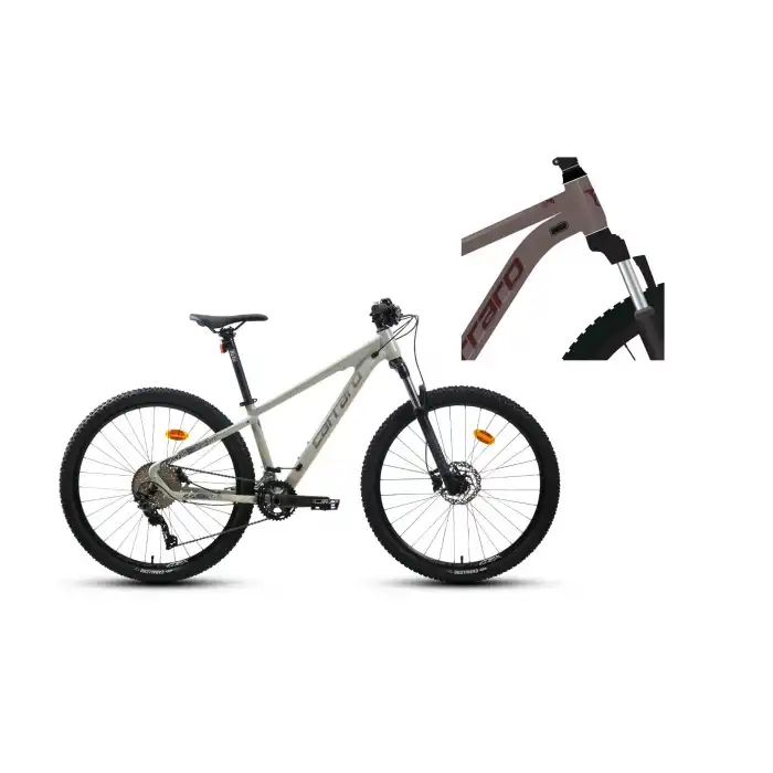 CARRARO CRX 720 ERKEK DAĞ BİSİKLETİ 360H HD 27.5 JANT 20 VİTES KIZIL GÜMÜŞ BORDO