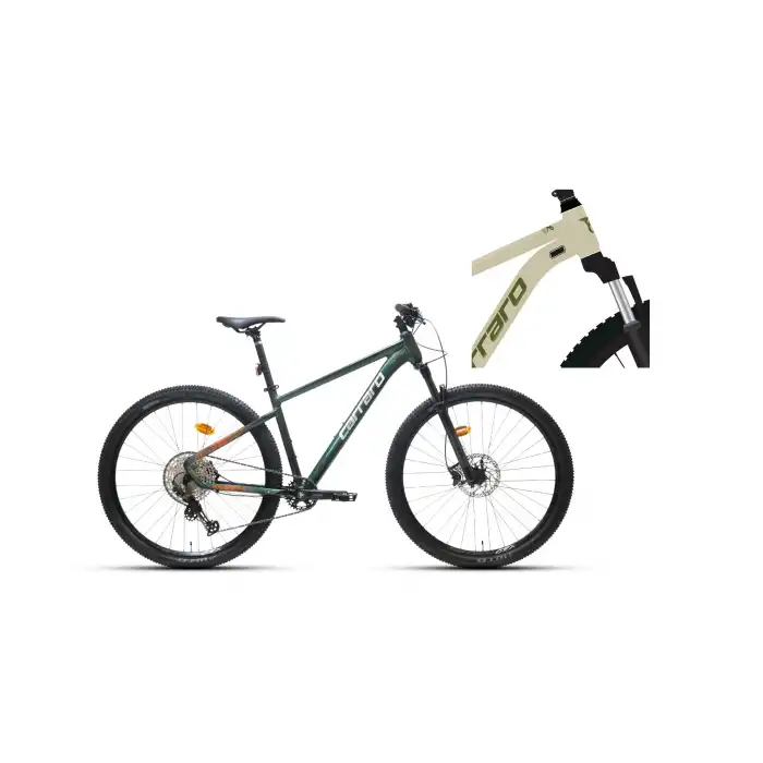 CARRARO CRX 912 ERKEK DAĞ BİSİKLETİ 440H HD 29 JANT 12 VİTES MAT BEJ YEŞİL