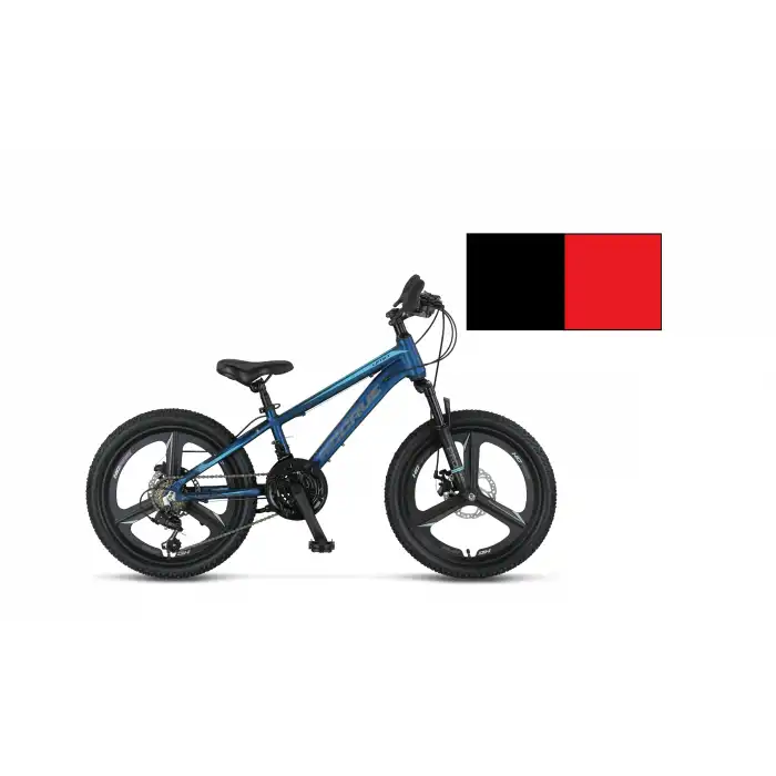 ÜMİT 2056 ACCRUE ÇOCUK BİSİKLETİ 254H MD 20 JANT 21 VİTES SİYAH KIRMIZI