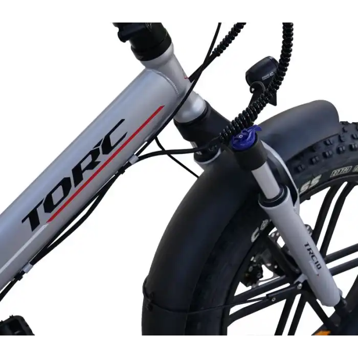 TORC TRC-10 GAZ KOLLU ELEKTRİKLİ KATLANIR BİSİKLET 420H MD 20 JANT 7 VİTES M.GRİ SİYAH BEYAZ KIRMIZI