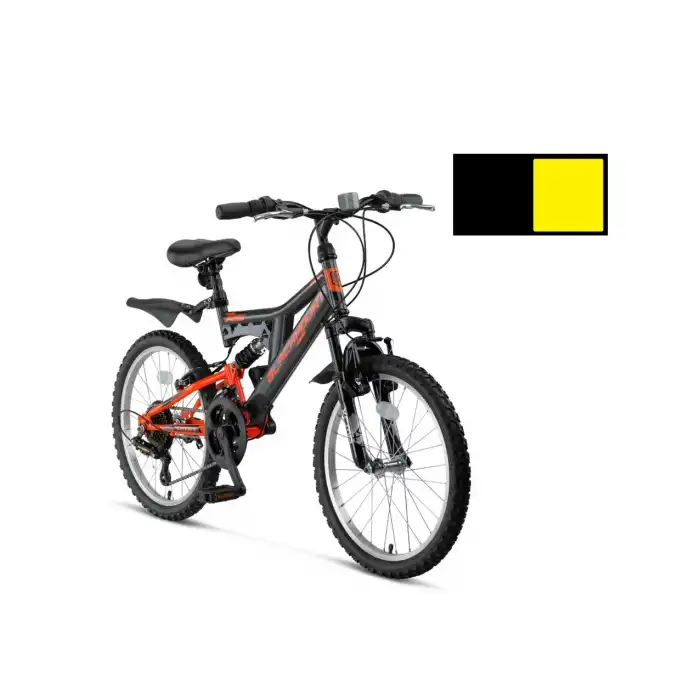 ÜMİT 2030 BLACKMOUNT MSV-V-ERKEK ÇOCUK BİSİKLETİ 20 JANT 18 VİTES SİYAH SARI