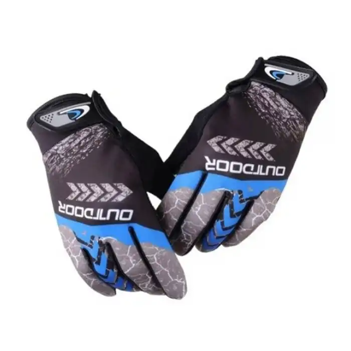 OUTDOOR XBYC-HJ-1504 KROS UZUN PARMAK ELDİVEN SİYAH YEŞİL