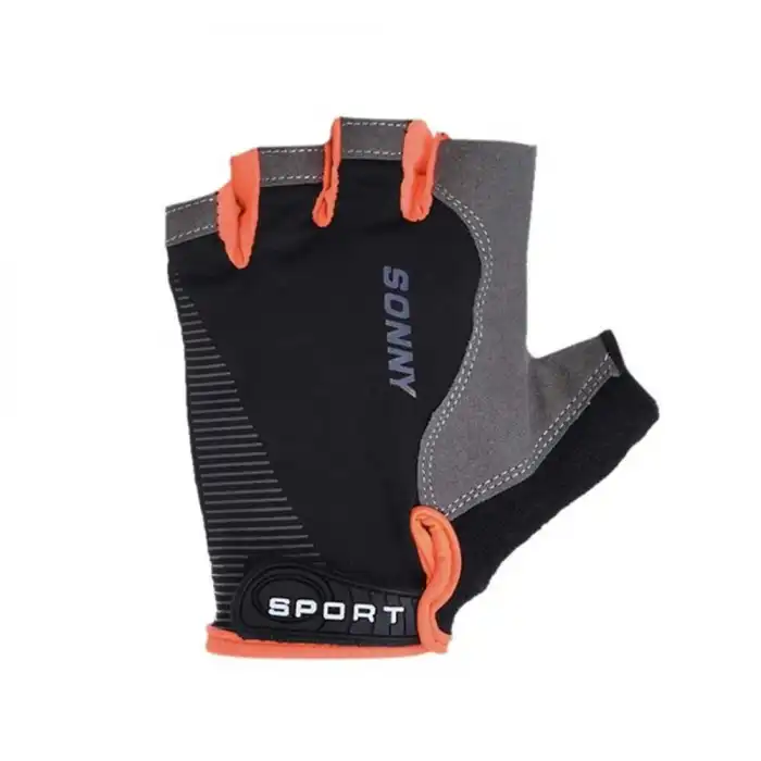 SPORT SONNY XBYC-HJ-1502 KISA PARMAK ELDİVEN XL SİYAH TURUNCU