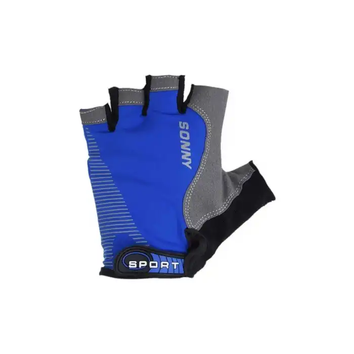 SPORT SONNY XBYC-HJ-1502 KISA PARMAK ELDİVEN XL MAVİ SİYAH