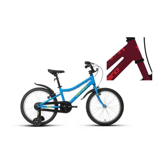 CARRARO DINO KIZ ÇOCUK BİSİKLETİ 285H V 20 JANT KOYU KIRMIZI KIRMIZI