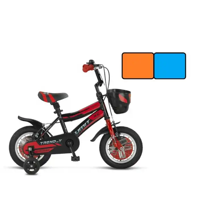 ÜMİT 1202 TREND-Y-BMX-SEPET-V-ERKEK ÇOCUK BİSİKLETİ 12 JANT TURUNCU MAVİ