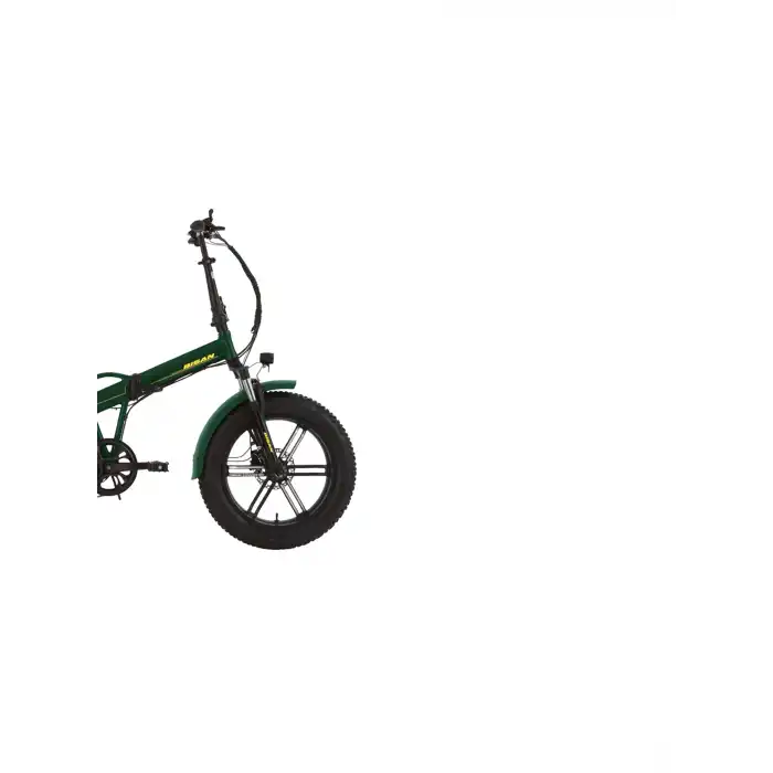BİSAN E-FOLDİNG F3 ELEKTRİKLİ KATLANIR BİSİKLET 43CM HD 20 JANT 7 VİTES HAKİ SARI