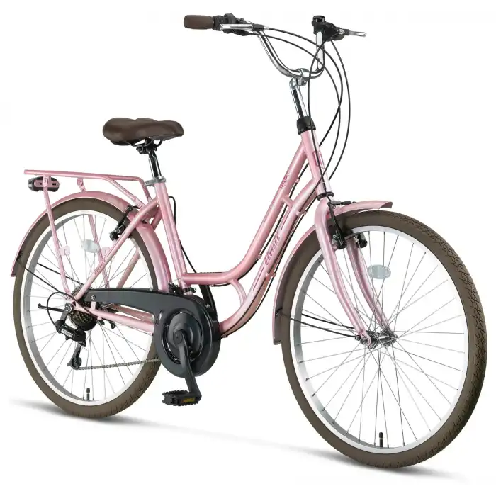 ÜMİT 2641 STITCH L-ATB-V-KADIN ŞEHİR BİSİKLETİ 26 JANT 21 VİTES PEMBE