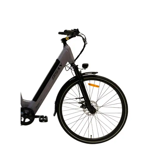 BİSAN MOON-S ELEKTRİKLİ BİSİKLET 47CM MD 28 JANT 7 VİTES METALİK GRİ SİYAH