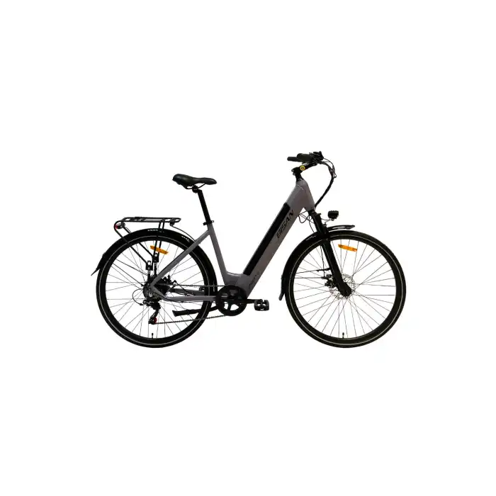 BİSAN MOON-S ELEKTRİKLİ BİSİKLET 47CM MD 28 JANT 7 VİTES METALİK GRİ SİYAH