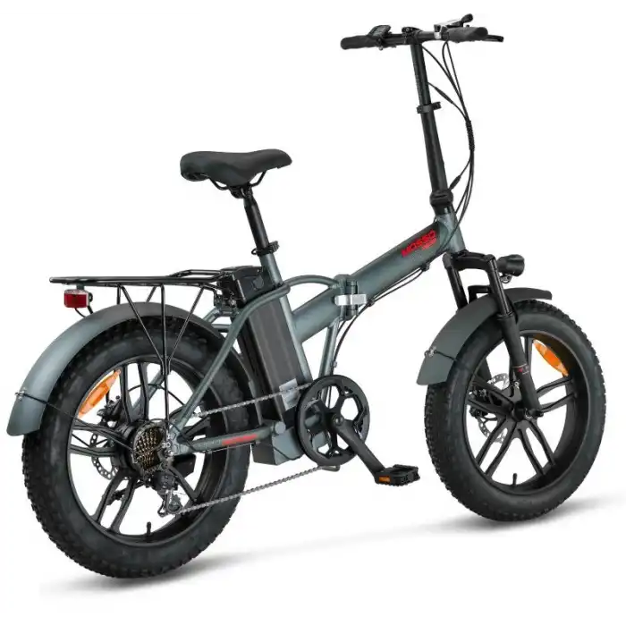 MOSSO IGNERA-RR ELEKTRİKLİ KATLANIR BİSİKLET 420H HD 20 JANT 7 VİTES MAT ANTRASİT KIRMIZI