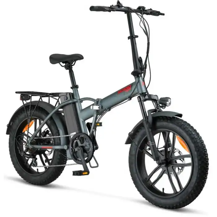 MOSSO IGNERA-RR ELEKTRİKLİ KATLANIR BİSİKLET 420H HD 20 JANT 7 VİTES MAT ANTRASİT KIRMIZI