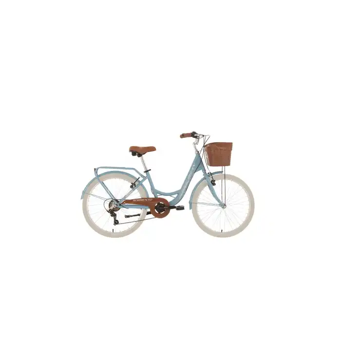 BİSAN SORRENTO-S KADIN ŞEHİR BİSİKLETİ 36CM V 24 JANT 7 VİTES BEBE MAVİ SİLVER