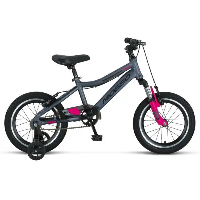 MOSSO WILDFIRE L-16-V KIZ ÇOCUK BİSİKLETİ  255H V 16 JANT ANTRASİT PEMBE