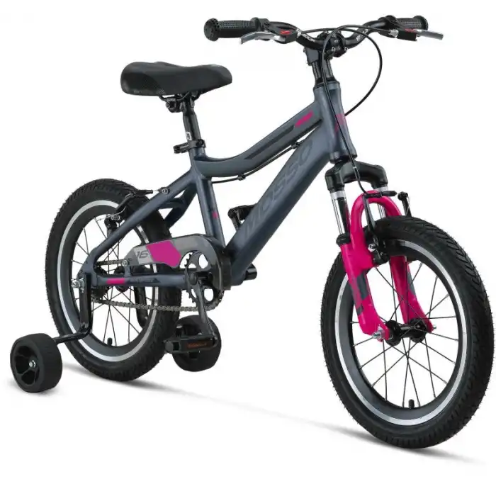 MOSSO WILDFIRE L-16-V KIZ ÇOCUK BİSİKLETİ  255H V 16 JANT ANTRASİT PEMBE