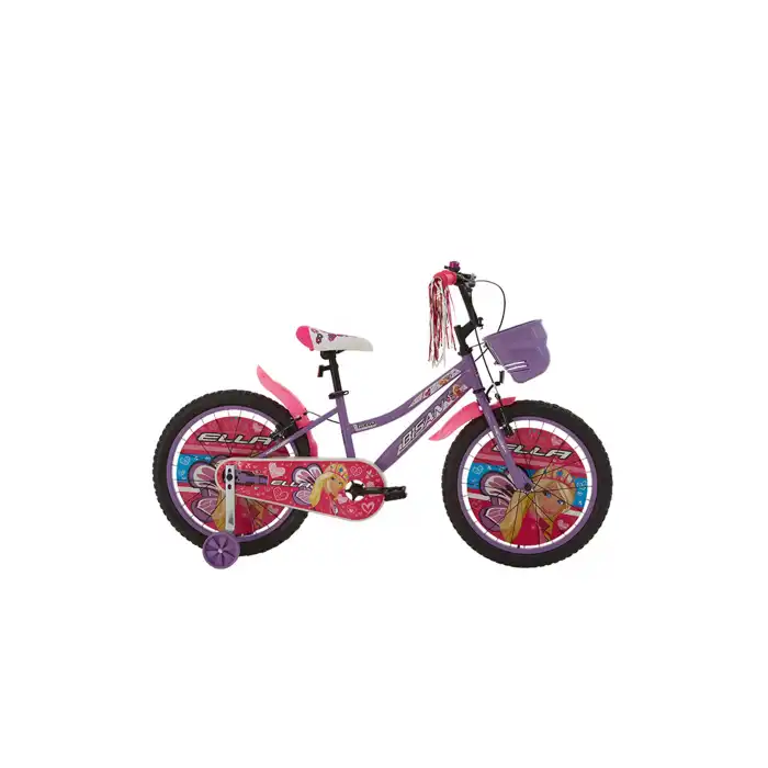BİSAN ELLA KIZ ÇOCUK BİSİKLETİ 30 CM V 20 JANT LİLA BEYAZ