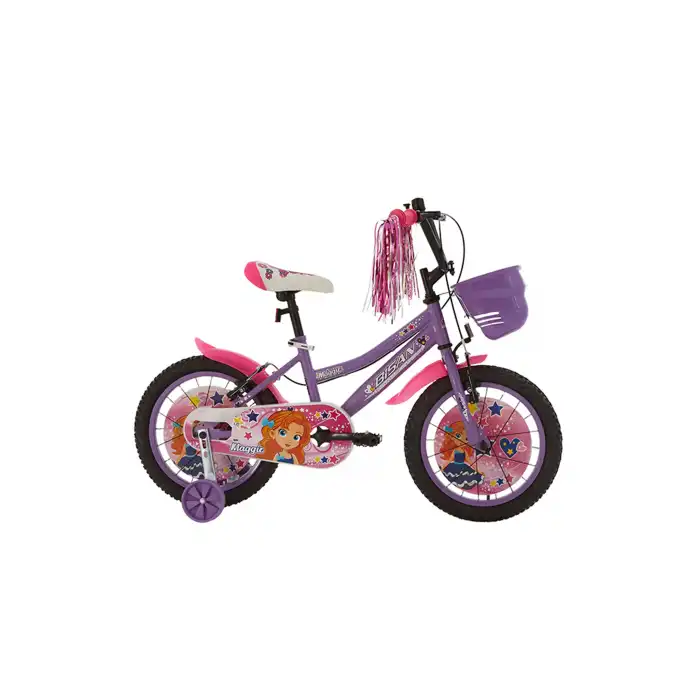 BİSAN MAGGIE KIZ ÇOCUK BİSİKLETİ 26CM V 16 JANT LİLA BEYAZ